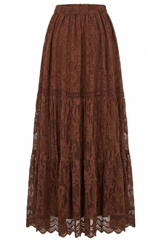 Long lace skirt