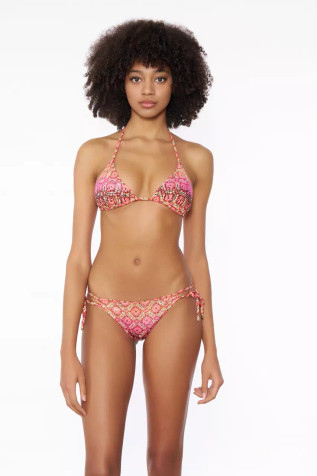 Bikini triangolo kaleido full strass