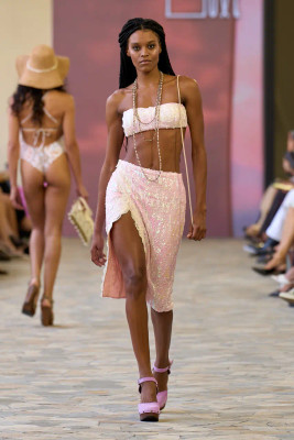 Bikini Bandeau Sequins and Lace