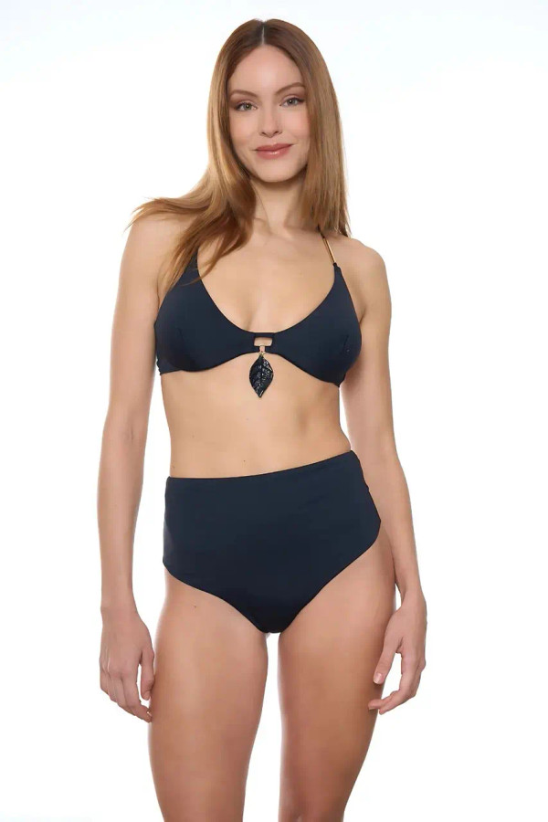 Triangolo con Ferretto con Charm Foglia e Slip Vita Alta