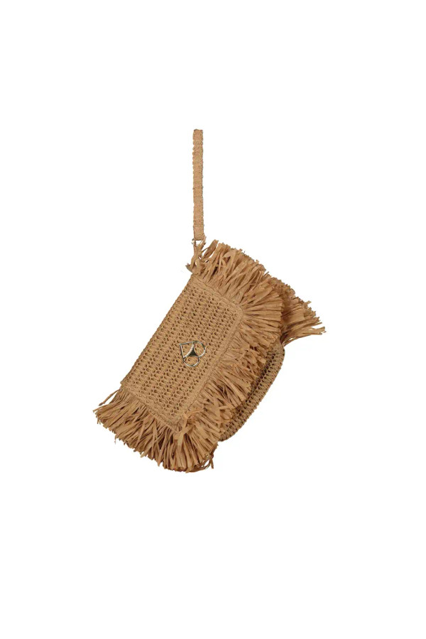Pochette in Rafia con Frange