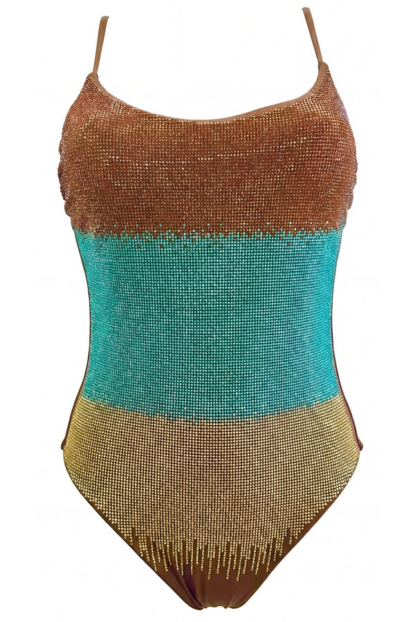 Costume Intero con  Full Strass Degradè