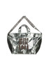 Borsa mare canvas con logo - Silver