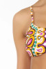 Bikini a fascia monospalla con onde in lurex - Lutrar