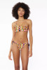 Lurex Wave One Shoulder Bandeau Bikini - Lutrar