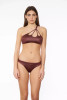 One Shoulder Gloss Bikini with Braids - Glma