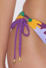 Bikini a fascia con inserti zig zag in lurex - Fagoar