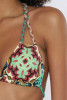 Bikini triangolo con trecce in lurex e slip con trecce - Fakpve