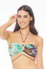 Cheetah Bandeau Bikini with Tie Waist - GHTU