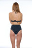 Underwire Triangle with Leaf Charm and High Waist Briefs - CRNE