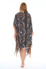 Poncho Printed with Fringes - GIMA
