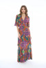 Long Cut Out Dress in Lurex - ROVI