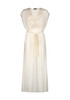 Abito Lungo con Scollo a V in Pizzo - CRBI