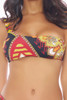 Bikini One Shoulder Ethnic Print - RONE