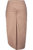 Microfiber Midi Skirt with Side Knot - FASA