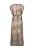 Long Dress with V-Neck and Slit - ACFA
