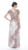 Long Dress with V-Neck and Slit - FLBI
