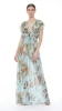 Long Dress with V-Neck and Slit - TRAZ