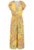 Long Dress with V-Neck and Slit - FLGI