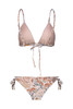 Floral Triangle Bikini with Rhinestone Rain and Regular Briefs - ACFA