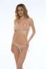 Embossed Triangle Bikini with Embroidery and Details - MARO