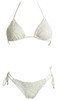 Bikini a Triangolo con Dettagli Floreali in Pizzo - FALI