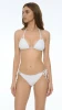 Lace Floral Details Triangle Bikini - FALI