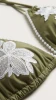 Bikini a Triangolo con Dettagli Floreali in Pizzo - FAVE