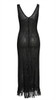 Long Dress Mesh Cover-Up with Fringe and Trimmings - RENE