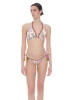 Floral Sailing Top Bikini with Lace Embroidery and Regular Briefs - FLBI