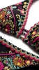 Floral Sailing Top Bikini with Lace Embroidery and Regular Briefs - FLNE