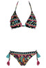 Floral Triangle Bikini Lace Embroidery and Regular Briefs - FLNE