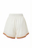 Shorts with Embroidery and Tassels - BIAN