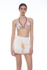 Shorts with Embroidery and Tassels - BIAN