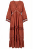 Crochet Detail Long Cover-Up Dress - MARR