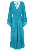 Crochet Detail Long Cover-Up Dress - TURC