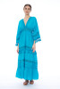 Crochet Detail Long Cover-Up Dress - TURC
