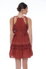 Minidress con Ricami Tono su Tono e Nappe - MARR