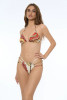 Bikini Triangolo Palline d'oro e Slip Cut-Out - CORO