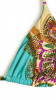Damascade Print Brazilian Crystals Triangle Bikini - DATU