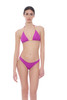 Triangolo Colors Bikini with Golden Shells and Brazilian Brief - FAPU