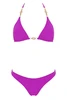 Triangolo Colors Bikini with Golden Shells and Brazilian Brief - FAPU