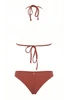 Triangolo Colors Bikini with Golden Shells and Brazilian Briefs - FATE