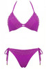 Color Sailing Top Bikini with Floral Lace - FAPU