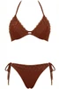 Color Sailing Top Bikini with Floral Lace - FATE