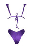 NARRATOR Gloss Triangle Bikini with Ruffles and Brazil Briefs - ROVI