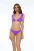Bikini Gloss a Triangolo con Volant e Slip Brasile - ROVI