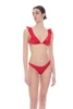 Brazil Ruffles and Briefs Triangle Gloss Bikini - RORO