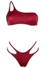 Geometric Cut-Out One Shoulder Bikini - RORO