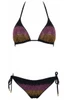 Brazilian Degradé Slip Strass Triangle Bikini - FAPR
